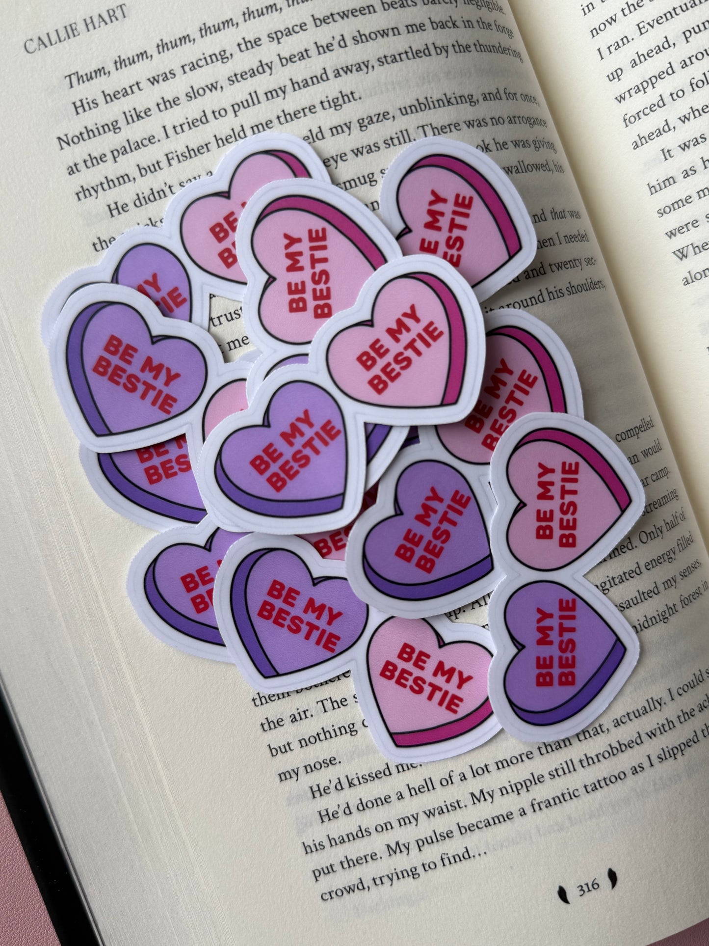 💕 Be My Bestie – Laminerad vinyl sticker