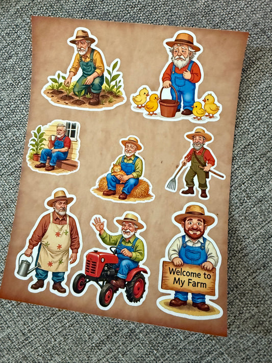 Old farmer stickersheet