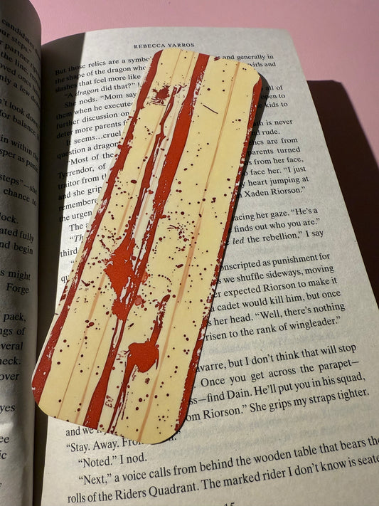 Bokmärke blood splatter
