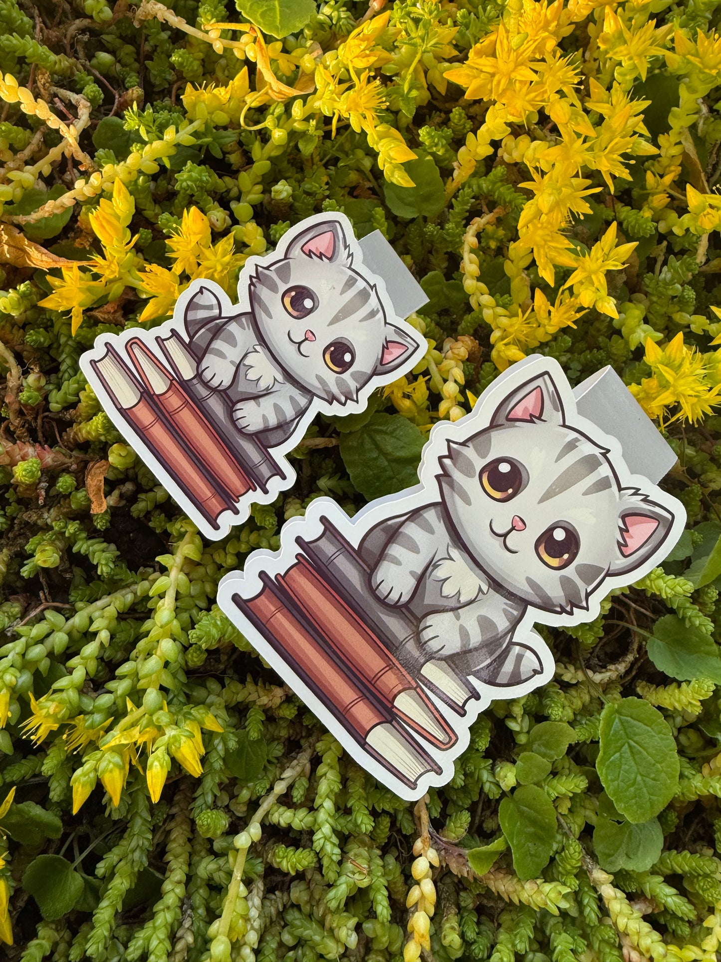 Magnetisk bokmärke - katt
