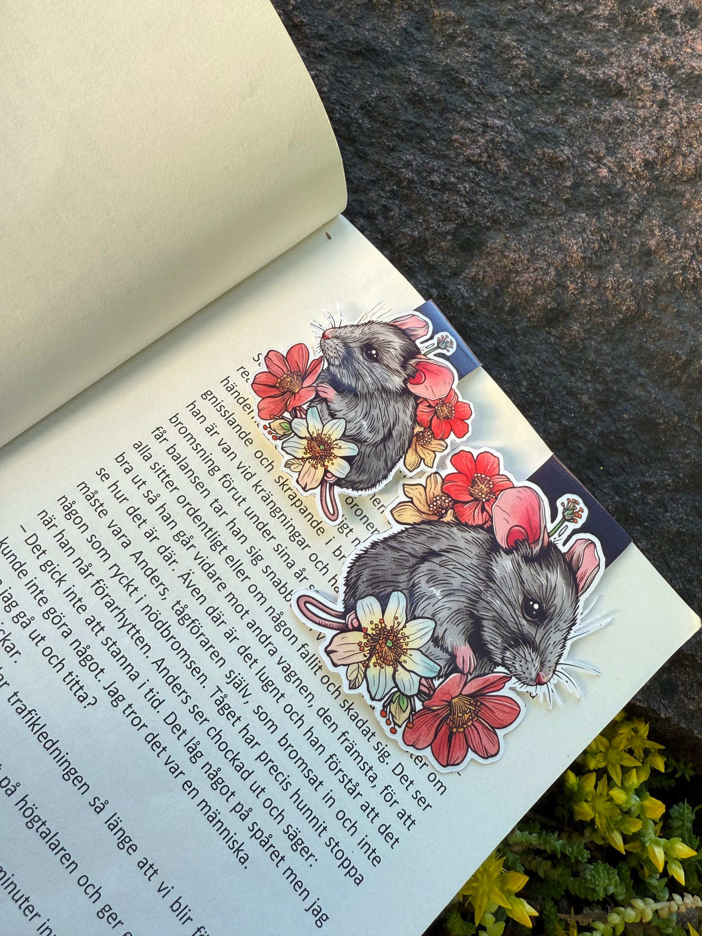 Magnetisk bokmärke Pip & Petal