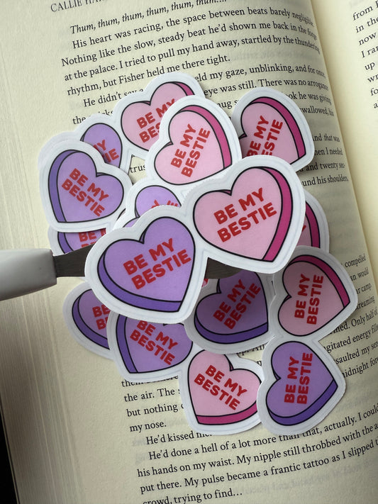 💕 Be My Bestie – Laminerad vinyl sticker