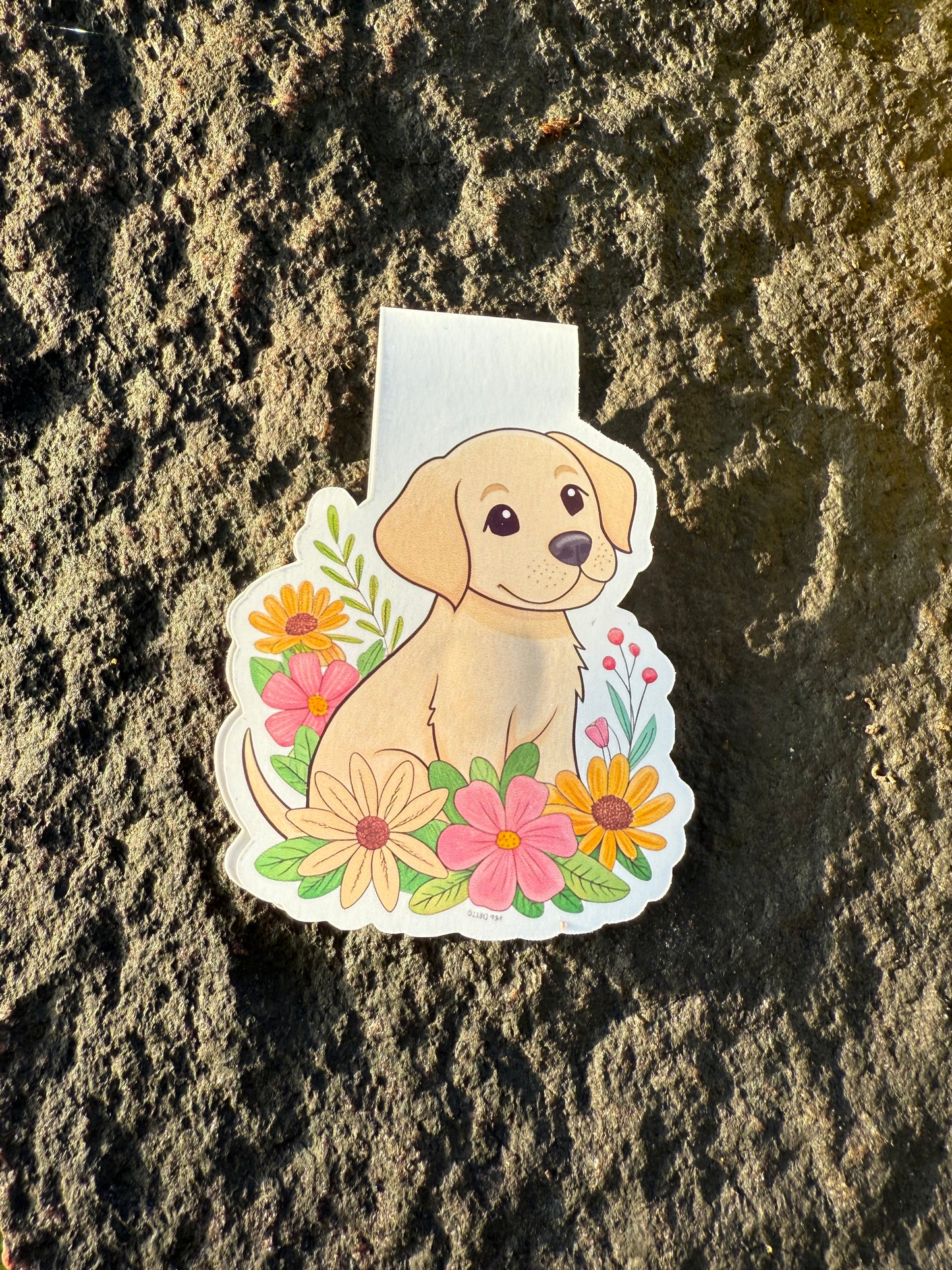 Magnetisk bokmärke - flower pup