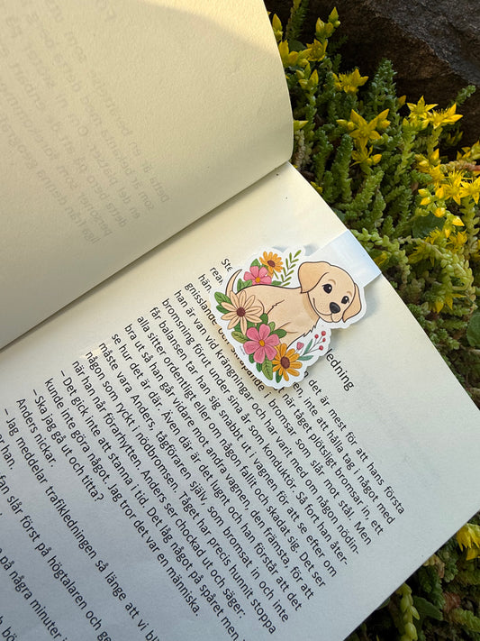 Magnetisk bokmärke - flower pup