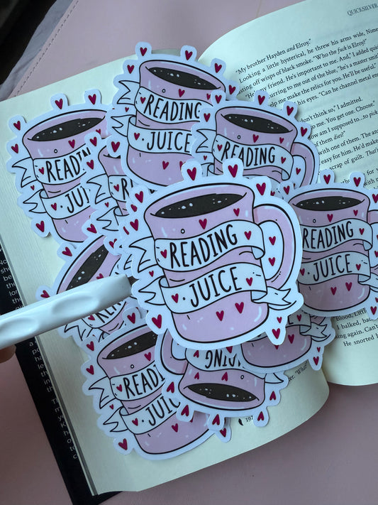 Reading Juice Sticker – laminerad