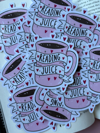 Reading Juice Sticker – laminerad