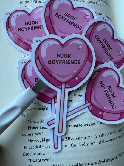 💗 Book Boyfriends Sticker – laminerad