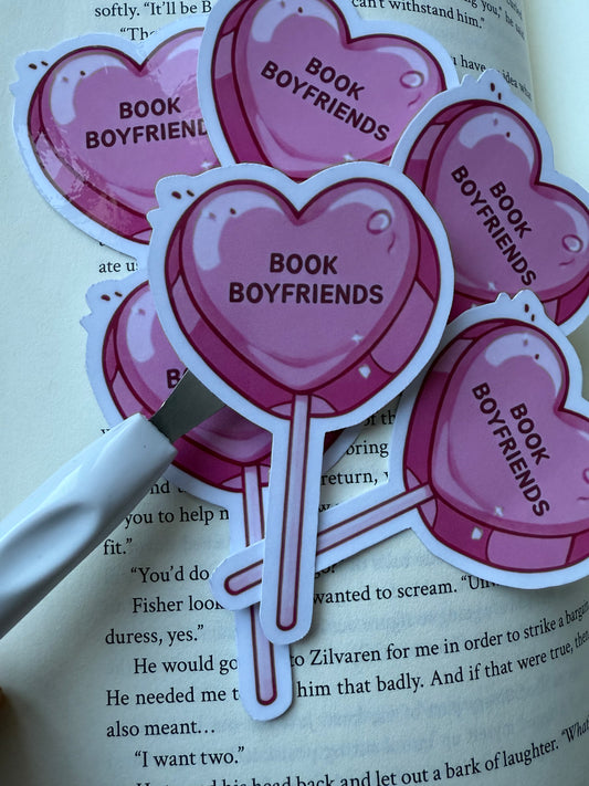 💗 Book Boyfriends Sticker – laminerad